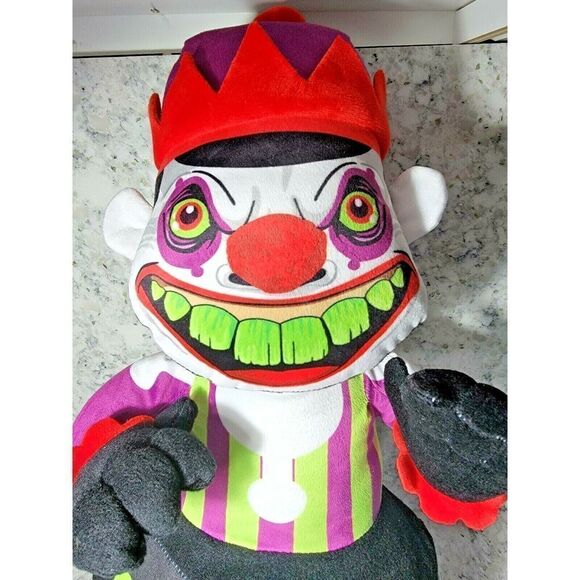 Fiesta Halloween 18” Scary Jack Plush Creepy Clown Jack in The Box Prop - Picture 2 of 8